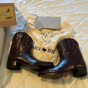 Ranch Road Brown Leather Ankle Booties